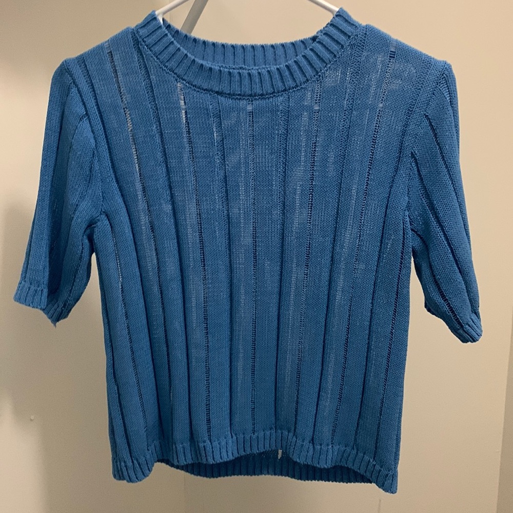 Mango blue blouse in size xs